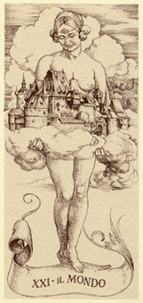 Ŷ - Durer Tarot -  - The World