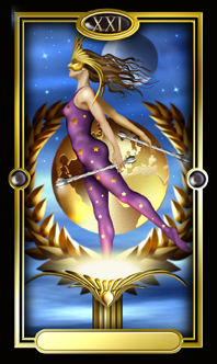 Ѥ - Gilded Tarot -  - The World