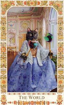 ˲è - Baroque Bohemian Cats Tarot -  - The World