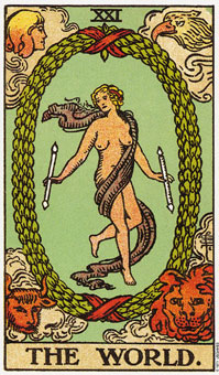 ԭʼΰ - Original Rider-Waite Tarot -  - The World