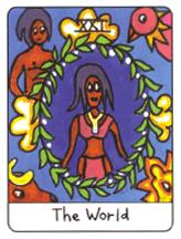  - African Tarot -  - The World